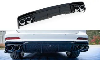 Maxton Design Rear Valance + Exhaust Ends Imitation For C8 Audi A6 S-Line