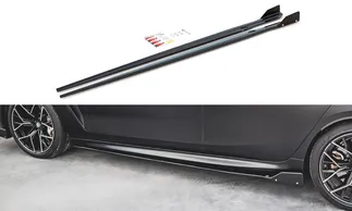 Maxton Design Side Skirts Diffusers W/Flaps For F93 BMW M8 Gran Coupe - V1