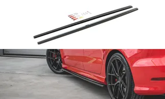Maxton Design Side Skirt Splitters For 8V/8V.5 Audi S3 / A3 S-Line Sedan