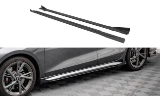 Maxton Design Street Pro Side Skirts Diffusers + Flaps For 8Y Audi S3 / A3 S-Line