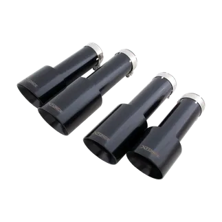 XForce Exhaust Tip Kit For 8V Audi S3 Sedan - Black (Will only fit XForce system)