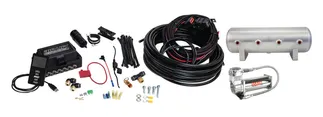 Air Lift 3P - (1/4 Air Line 2.5 Gal Raw Aluminum Tank VIAIR 444C Comp)