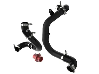 aFe BladeRunner Charge Pipe Kit Black w/Turbo Muffler Delete For VW - 46-20415-B