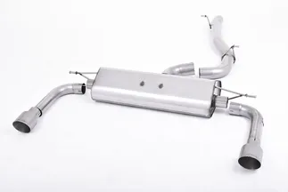 Miltek Quattro Non-resonated Catback Exhaust (titanium tips) For Miltek A3 8V 2.0T