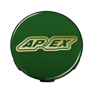 Apex Gloss Wheel Center Cap - Classic Logo - Green