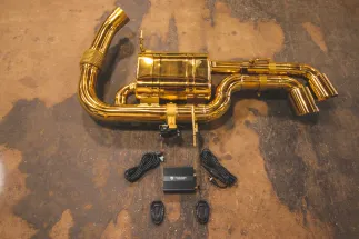 Valvetronic Valved Sport Exhaust System For BMW i8 - Anodized Gold