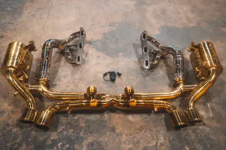 Valvetronic Valved Exhaust For Porsche 911 Carrera/S/GTS (991.1) - Anodized Gold