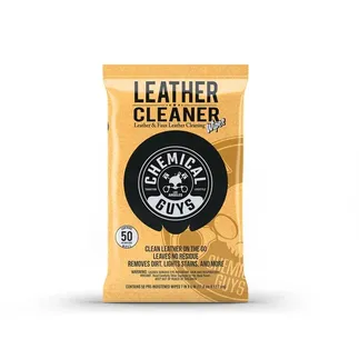 Chemical Guys Leather Cleaner Wipes - 50ct