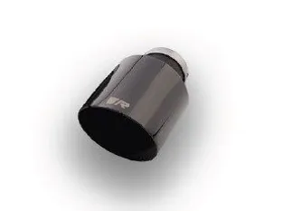 Remus Stainless Steel 102mm Short Style Straight Black Chrome Tail Pipe - Set of 4