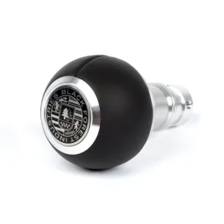 BFI GS2 Heavy Weight Shift Knob - Black Nappa Leather -  (MINI Manual Fitment)