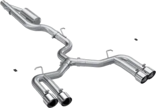 MBRP 3" Armor Pro Quad Split Race Catback Exhaust For 8Y Audi S3