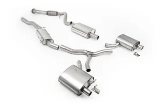 Milltek Catback Exhaust System, For B9.5 Audi A4 Quattro - No Tips