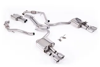 Milltek Resonated Catback For B9 Audi S5 W/ Brace Bars (Sport Diff Models)