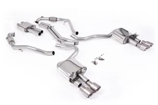 Milltek Resonated Catback For B9 Audi S5 W/ Brace Bars (Sport Diff Models)