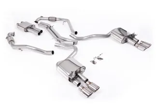 Milltek Resonated Catback For B9 Audi S5 W/ Brace Bars (Sport Diff Models)