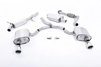 Milltek Resonated Catback Exhaust For B9 Audi A4 Quattro W/o Brace Bars (Non OPF/GPF)