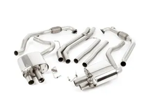Milltek Non-Resonated Catback For B9 Audi S4/S5 Quad Tips (Non Sport Diff Models)-LHD