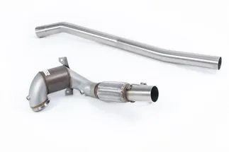 Milltek 80mm Large Bore Downpipe & Hi Flow Cat For VW MK7 Golf R - To Milltek Catback