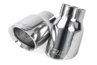 APR 3.5" Slash-Cut Exhaust Tip Kit, Double Walled, Polished Silver