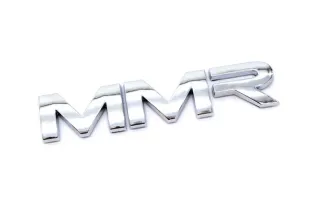 MMX Car Badge - Bright Chrome