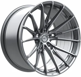Wheel Force CF.4-FF FlowForged Wheel (5X112 / 66.56) - Gloss Steel