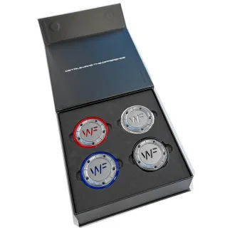 Wheel Force Forged Multipiece Center Cap (V3) - Gloss Steel